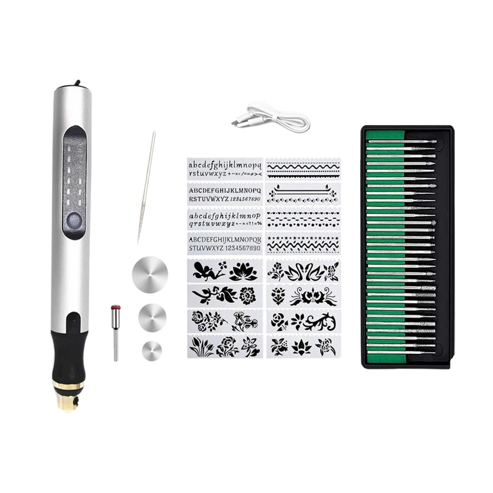Nishiyuenyi DIY Engraver Pen Electric Engraving Tool Kit Handheld Carving Tool Engraving Pen