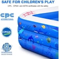 thumbnail image 3 of Inflatable Swimming Pool, 118" X 72" X 22" Full-Sized Family Lounge Pool for Kids Adults Baby Children, Thick Wear-Resistant Blow Up Kiddie Pools for Outdoor Garden Backyard Summer Water Party, 3 of 3