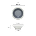 thumbnail image 2 of Excellante Graham Melamine Dinnerware Collection 8 Oz, 6" Salad Bowl, Comes in Dozen, 2 of 2
