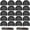 Black, variant on 20 Pack Beige Stretchy Nylon Wig Caps, Breathable Elastic Wig Liner Caps for Women