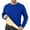 Blue, variant on Men's Warm Thickened Wool Base Layer Crewneck Sweatshirt Long Sleeve Comfortable Top