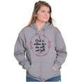 thumbnail image 5 of Breast Cancer Awareness Faith in God Zip Hoodie Sweatshirt Women Brisco Brands M, 5 of 6