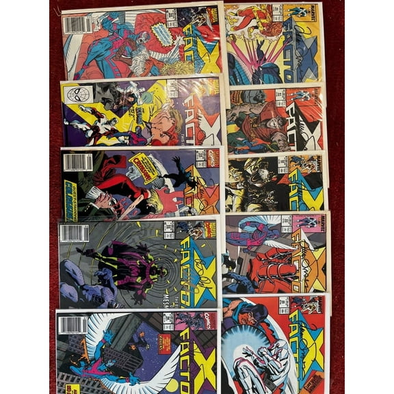 X-Factor X-Men Signed 10 Book [40,41,42,43,45,52,5354,55,56] Lot , Louise Simonson, Colleen Doreen   5 FREE COMICS  (Marvel Must Haves)