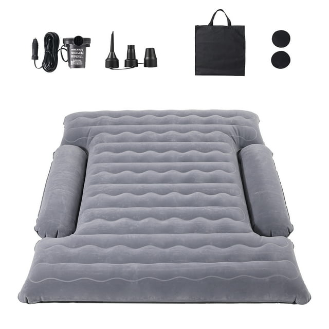 KFFKFF Air Mattress for Truck Bed, Suitable for 6-6.5 ft Full Size Truck Beds, Blow-up Camping Bed with 12V Air Pump and 2 Pillows, Includes Carry Bag, Compatible with Chevrolet Silverado, Dodge Ram