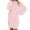 Pink, variant on Lovskoo Womens Fleece Tunic Pullover Long Sherpa Dress Solid Color Fuzzy Sweatshirts Oversized Fluffy Dress with Pockets Pink