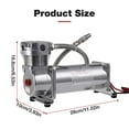 thumbnail image 2 of Flylapdo Portable Air Compressors Air Horn Air Suspension Train Horn Car Accessories 480C 12V Air Compresser For 12V Truck/Car here, 2 of 9