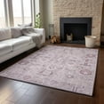 thumbnail image 6 of Addison Rugs Mayfield Washable Traditional Oriental Pink Rectangle Rug, 5' x 7'6", 6 of 6