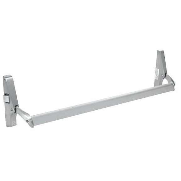 CRL DL1190LHRA Satin Aluminum Cross Bar Panic Exit Device - Left Hand Reverse Bevel Rim