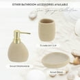 thumbnail image 4 of Evideco French Home Goods Sea Sponge Off-White Tumbler Only Chic Mid-century Modern Polyresin Bathroom Tumblers, 4 of 8