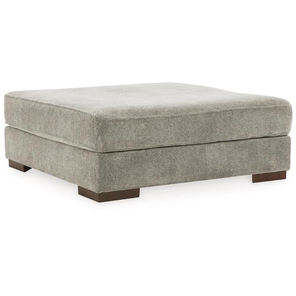 Signature Design by Ashley Bayless Oversized Fabric Accent Ottoman Pewter Gray