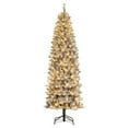 thumbnail image 2 of Artificial Christmas Tree Prelit, Green Xmas Tree with 1450 Dense Branch Tips, 400 Stepless Dimmable Dual Color LED Lights & Foldable Stand, 2 of 9