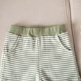 thumbnail image 4 of Toddler Boy Outfit Set Cute Striped Short Sleeve Polo Top and Soft Shorts Baby Boy Summer Clothes 6 12 18 Months 2T 3T 4T, 4 of 6