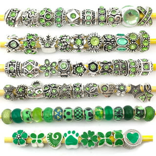 10Pcs New US Flag Murano Charms European 5mm Large Hole Beads for Jewelry  Making Women Hair Beads Bracelet Craft Jewelry Making