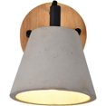 thumbnail image 6 of Renwil Turtle Bay 1-Light Modern Wood & Steel Wall Sconce in Gray, 6 of 11