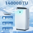 thumbnail image 2 of HOMCOM 12000 BTU Portable Air Conditioner with Dehumidifier & Fan, AC Unit, 2 of 10