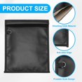 thumbnail image 3 of Uxcell 2 Pcs Faraday Bags, 13.4 x 8.0 Inch Phone Car Keys Fob Protector Faraday Bags Fireproof Waterproof Document Bag for NFC RFID GPS Sensor Key, Black, 3 of 7