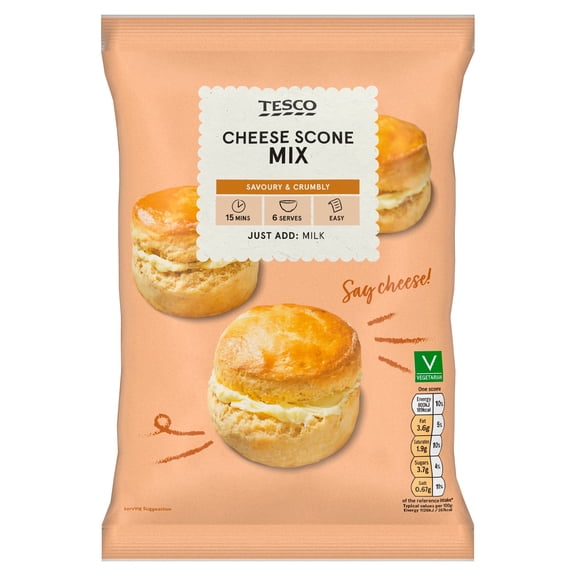 Tesco Cheese Scone Mix 300G, Imported from Britain