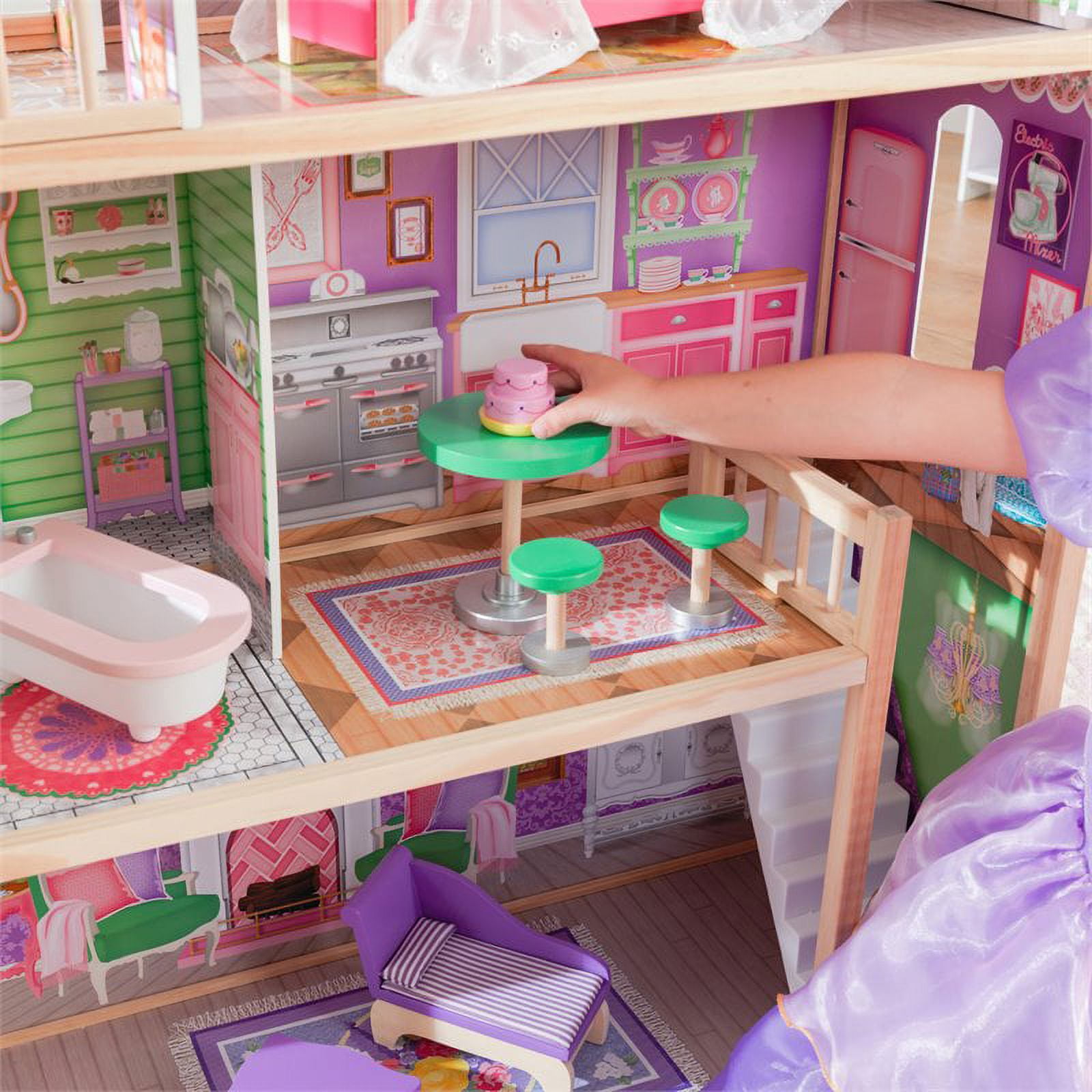 KidKraft Large Ava Dollhouse with 10 Pieces - Walmart.com KidKraft Large Ava Dollhouse with 10 Pieces - Walmart.com
