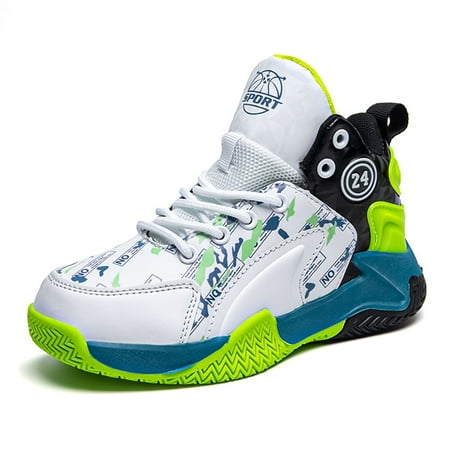 

Eashi Kid s Basketball Shoes Boys Sneakers Girls Trainers Comfort High Top Basketball Shoes for Boys(Little Kid/Big Kid)