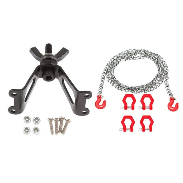Cadena Y Soporte Del Remolque Del de Remolque Del Coche para El Accesorio de Correa Esbonada Zulema Cadena de remolque de gancho de remolque de coche RC