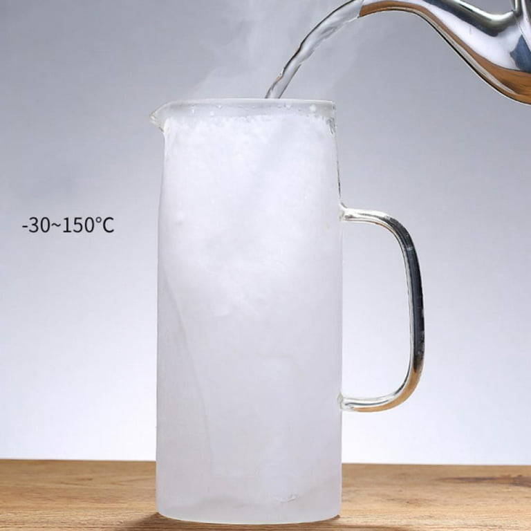 Glass Pitcher with Lid - 50oz Glass Water Pitcher, Iced Tea Jug, Sun Tea  Pitcher