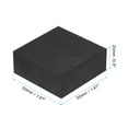 thumbnail image 2 of Uxcell 2x2x0.8" Planter Flower Pot Feet Square Non-slip Rubber Invisible Riser, Black 6 Pack, 2 of 5