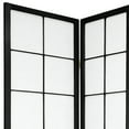 thumbnail image 3 of Oriental Furniture 6 Ft Tall Zen Shoji Room Divider, 3 panel, Black, traditional, 3 of 4