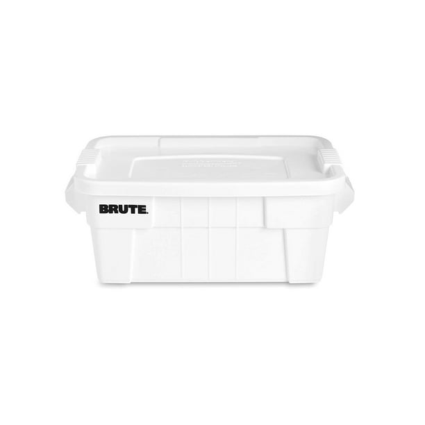 Caja Brute Con Tapa Rubbermaid 53 Lts Blanco