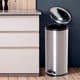 thumbnail image 3 of Bote De Basura Para Cocina Largo De Acero Inox Tipo Pedal 12 L Sablón 744GR, 3 of 7