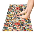 thumbnail image 5 of Haosy Abstract Colorful Small Flowers Bathroom Rugs Non Slip Absorbent Soft Plush Quick Dry Bath Mat, 39"x20", 5 of 8