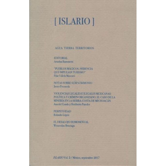 Islario Vol. 2 TTE Agua tierra territorios 9786079760526