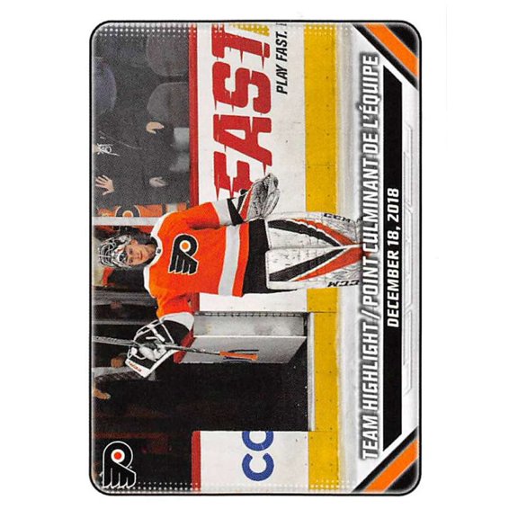 Collectible 2019-20 Topps NHL Stickers #359 Philadelphia Flyers Team Highlights Philadelphia Flyers NHL Hockey Mini Sticker Trading Card