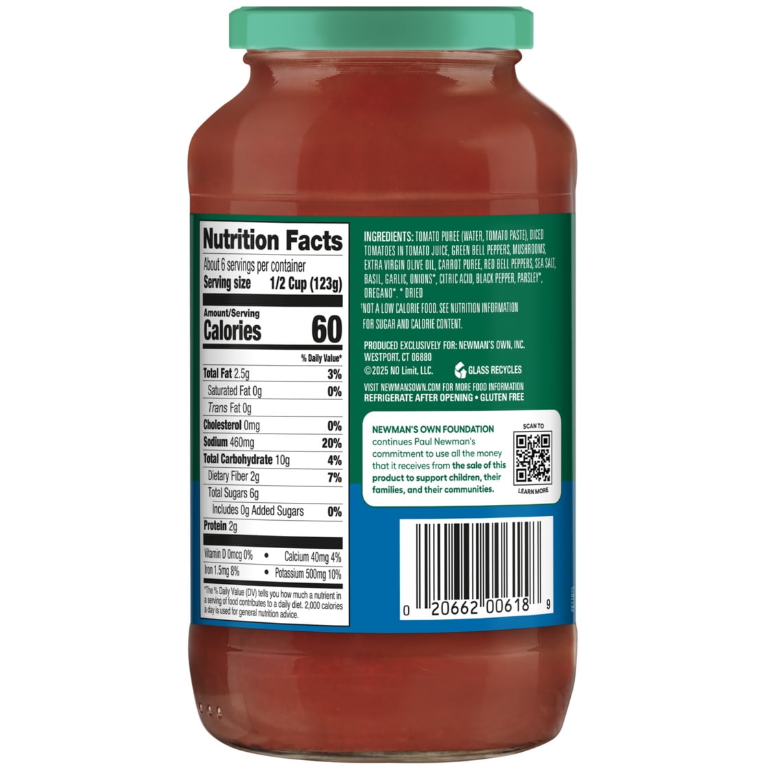 Newman's Own Sockarooni Pasta Sauce 24 oz