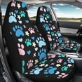thumbnail image 4 of XYZCANDO Paw Print Car Accessories Waterproof Washable Car Seat Covers SUV Front Seats Auto Interior, Durable Soft Sedan Van, 4 of 10