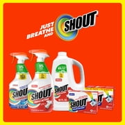 Shout Active Enzyme Laundry Stain Remover Refill, Triple-Acting Formula Clings, Penetrates, and Lifts 100+ Types of Everyday Stains – 60 fl oz