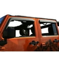 thumbnail image 2 of Rugged Ridge by RealTruck Window Visors for Wrangler JKU 4-Door | Matte Black | 11349.12 | Compatible with 2007-2018 Jeep Wrangler JK 4-Door, 2 of 2