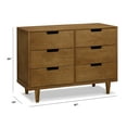 thumbnail image 4 of DaVinci Double 6-Drawer Child Dresser, Pine Walnut, 4 of 7