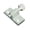 Thumbscrew Secondary Patio Door Lock - Mill Finish, variant on WRS 3" Patio Door Security Night Lock Pin - Metal