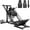 Black, variant on MITONOS Compact Leg Sled Machine, 30-Degree Adjustable Angles Leg Press Machine for Home Gym, Compact Hack Squat Machine with Removable Shoulder Pad, Lower Body Workout Equipment