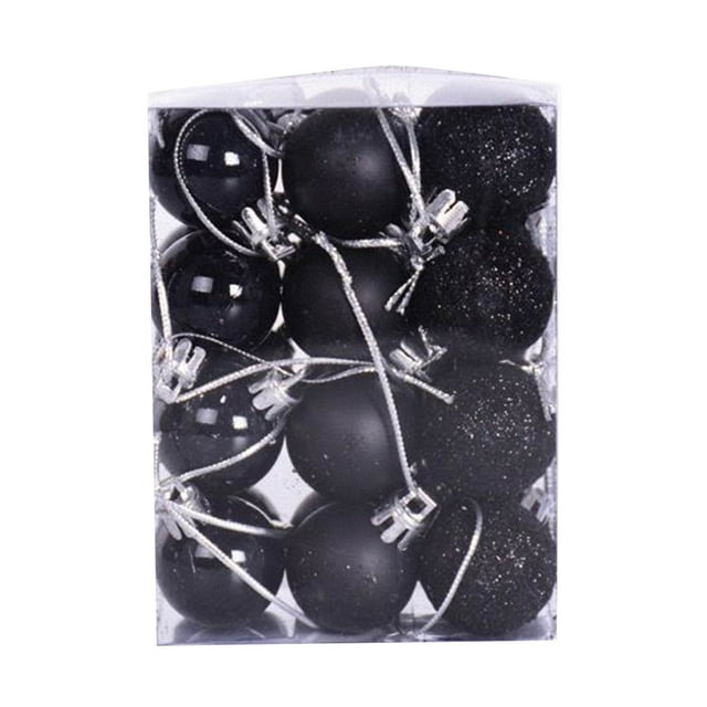 TopLLC 3cm Christmas Ball Holiday Decoration 24 Box Sets With Bright Matte Powder Electroplated Colored Hanging Ball Decorations on Clearance