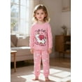 thumbnail image 2 of Little hand Two-Piece Pajama Set for Girls, Soft Viscose Toddler Pajamas for Kids, Family Matching PJs Size 2-7T, 2 of 8