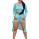 thumbnail image 3 of SAYOO Chaleco femenino + abrigo + pantalones cortos, versión ajustada de ropa casual de verano SAYOO moda, 3 of 9