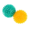 thumbnail image 1 of 2 Uds de de Mano Cuerpo Puntiagudo Punto de Activación s de Fitness Acupuntura Reflexología Del Dolor Dia 7cm - Amarillo Amarillo verde Yinane Spiky Massager Ball, 1 of 6