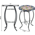 Outdoor Side Table Mosaic End Table Patio Side Table Small End Table