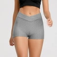 thumbnail image 3 of REALiKUN High Waist Yoga Shorts for Women's Fitness Athletic Workout Running Shorts Gray S, 3 of 8