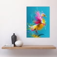 thumbnail image 4 of Artery8 Flying Yellow Pink Duck Abstract Oil Painting For Living Room Large Wall Art Poster Print Thick Paper 18X24 Inch, 4 of 5