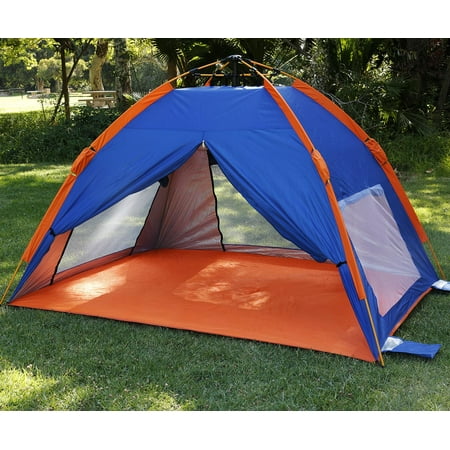 Qwest Instant Outdoor Beach Sun Shade Tent Camping Canopy Shelter Qwest Instant Outdoor Beach Sun Shade Tent Camping Canopy Shelter Portable Tarp Blue Orange