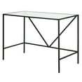 thumbnail image 6 of Evelyn&Zoe Draper 44" Wide Rectangular Writing Desk in Blackened Bronze, 6 of 7