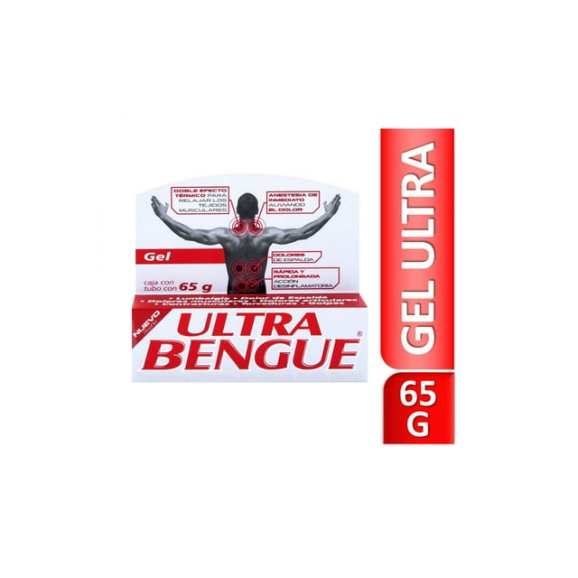 Gel Ultra Bengue Naproxeno, Lidocaína tubo rojo 65 g