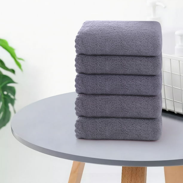 Decoración del hogar, Toallitas, Toallas, Toallas de baño, Toalla de terciopelo de 5 piezas Toalla facial lisa Toalla facial suave y absorbente Toalla facial Ah Toallas faciales